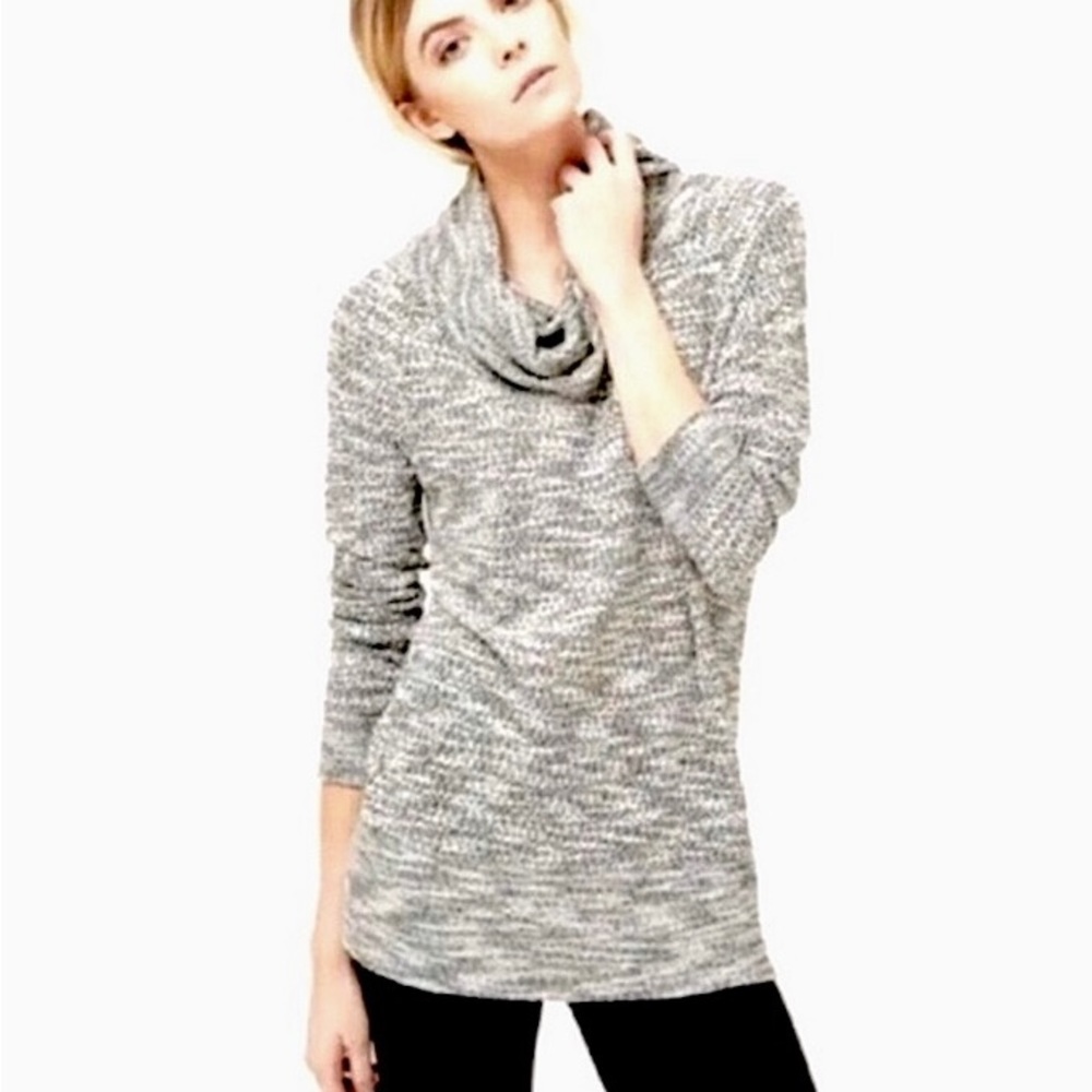 Lou & Grey Longsleeve Marled Cowl Neck Top Size XS